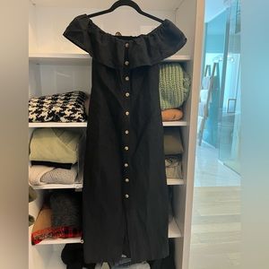 Topshop Off the Shoulder, Linen Dress